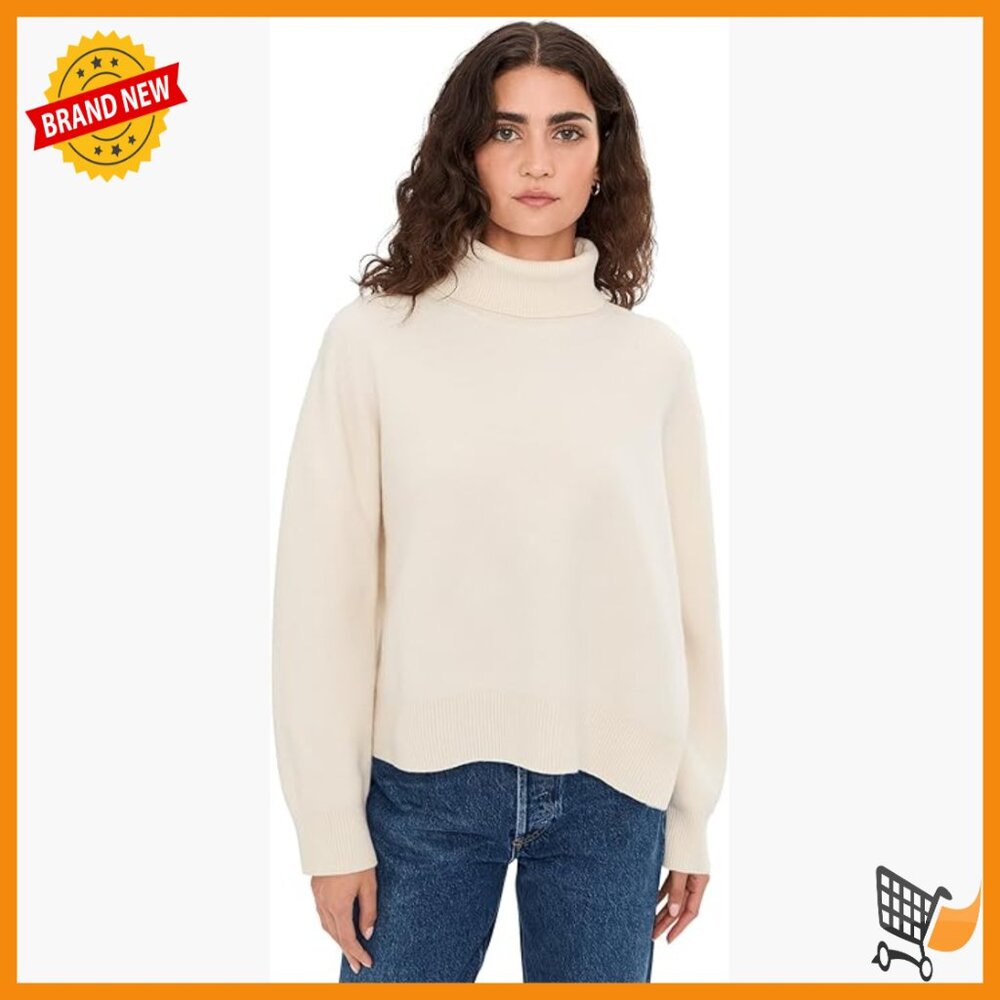 Lambs Wool Turtleneck Pullover Sweater, Classic Fit, Long Sleeve